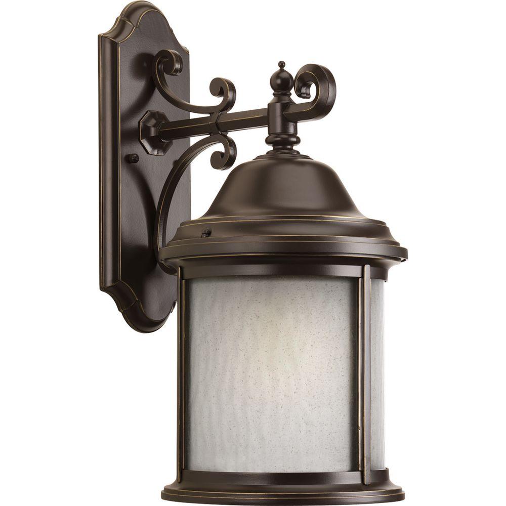Progress Lighting Ashmore Collection 1 Light Antique Bronze Progress Lighting Ashmore Collection 1 Light Antique Bronze Fluorescent Outdoor Wall Lantern