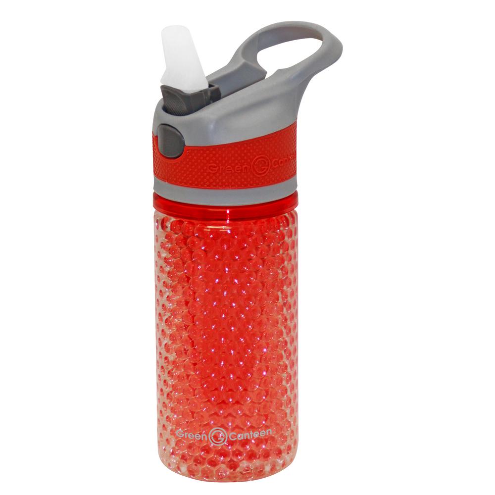 Green Canteen 12 oz. Gray and Red Double Wall Plastic Tritan Hydration Bottle... by Green Canteen