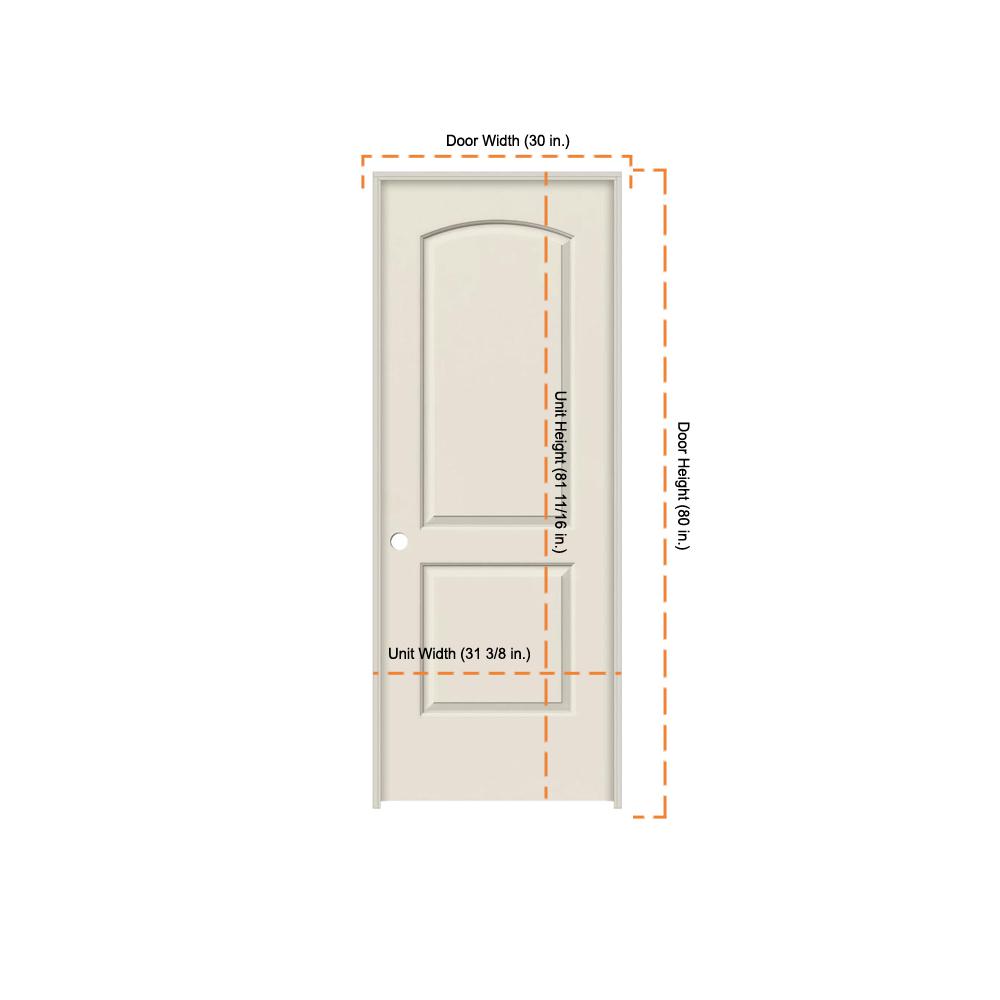 Jeld Wen 30 In X 80 In Continental Primed Right Hand Smooth
