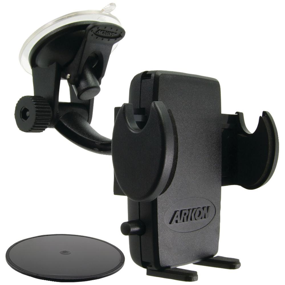 ARKON Replacement Upgrade or Additional Windshield Dashboard Sticky Suction Mount for Dual T Holders Black Retail Packaging