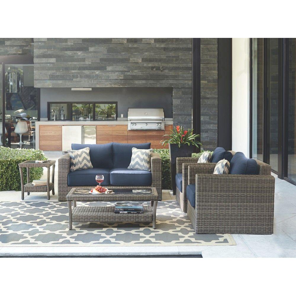 RST Brands Deco 6-Piece Patio Seating Set with Charcoal ...