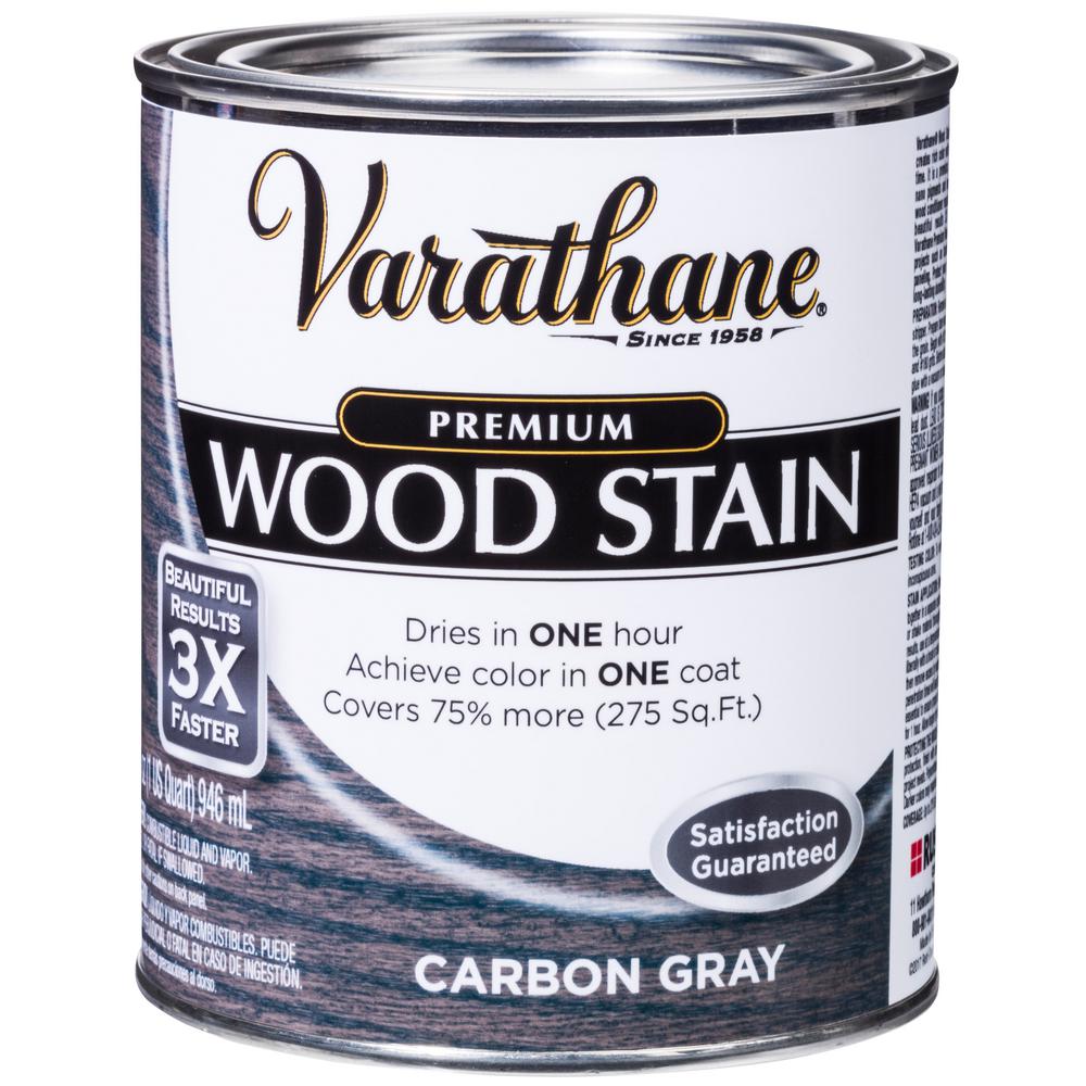 Varathane 1 Qt Carbon Gray Premium Fast Dry Interior Wood Stain