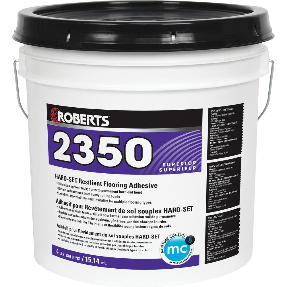 Roberts 4 Gal. HardSet Resilient Flooring Adhesive23504 The Home Depot