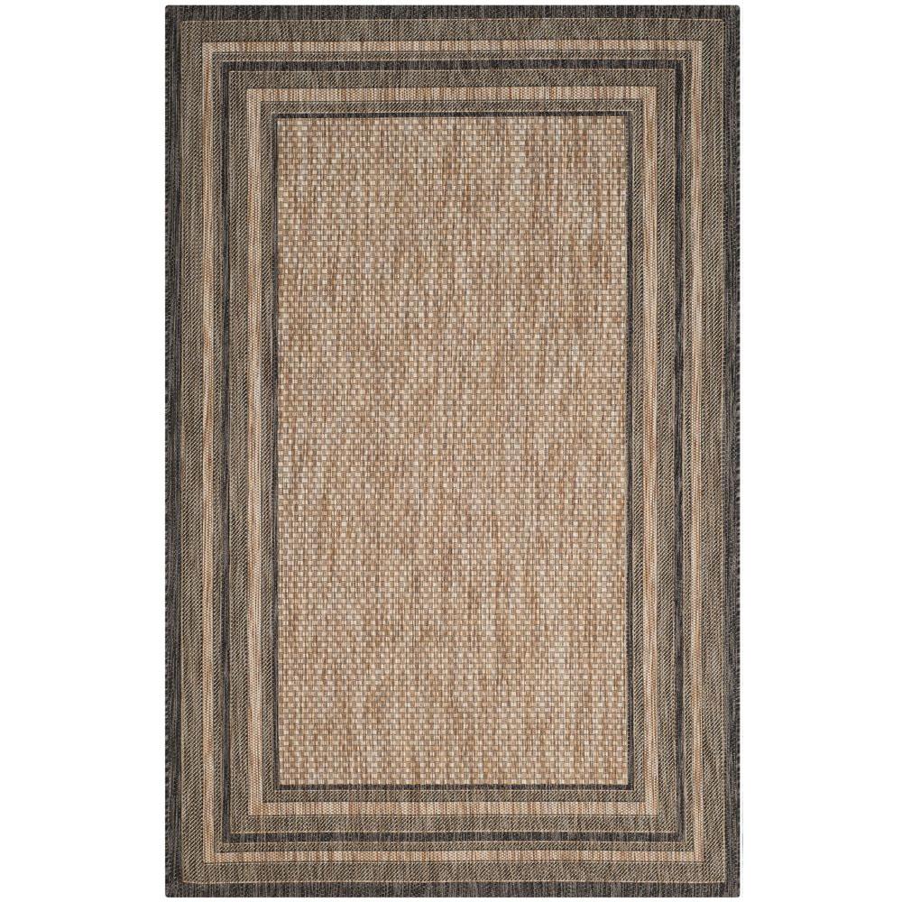 Safavieh Courtyard Natural/Black 9 ft. x 12 ft. Indoor/Outdoor Area ... Safavieh Courtyard Natural/Black 9 ft. x 12 ft. Indoor/Outdoor Area ...