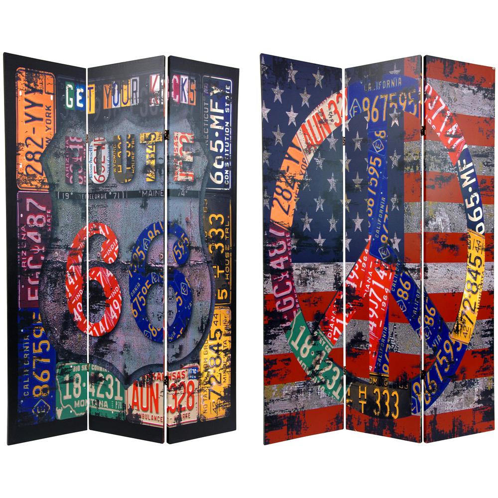 6 ft. Printed 3Panel Room DividerCANRT The Home Depot