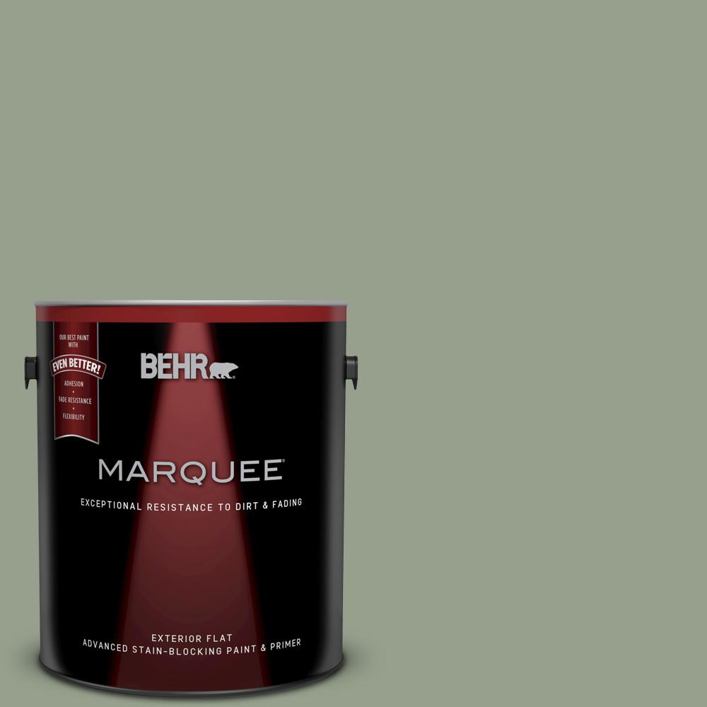 BEHR MARQUEE 1gal. N3904 Bitter Sage Flat Exterior Paint445401 The Home Depot