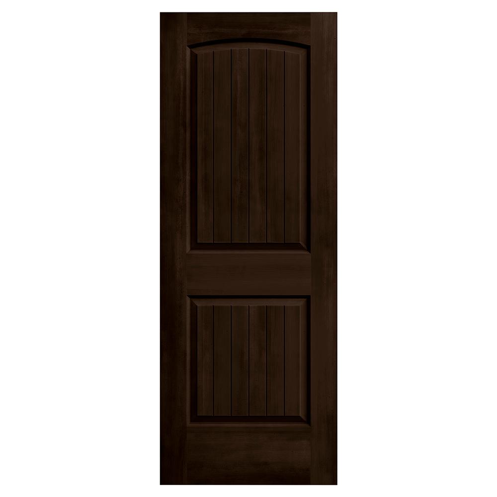 JELDWEN 32 in. x 80 in. Santa Fe Espresso Stain Molded Composite MDF