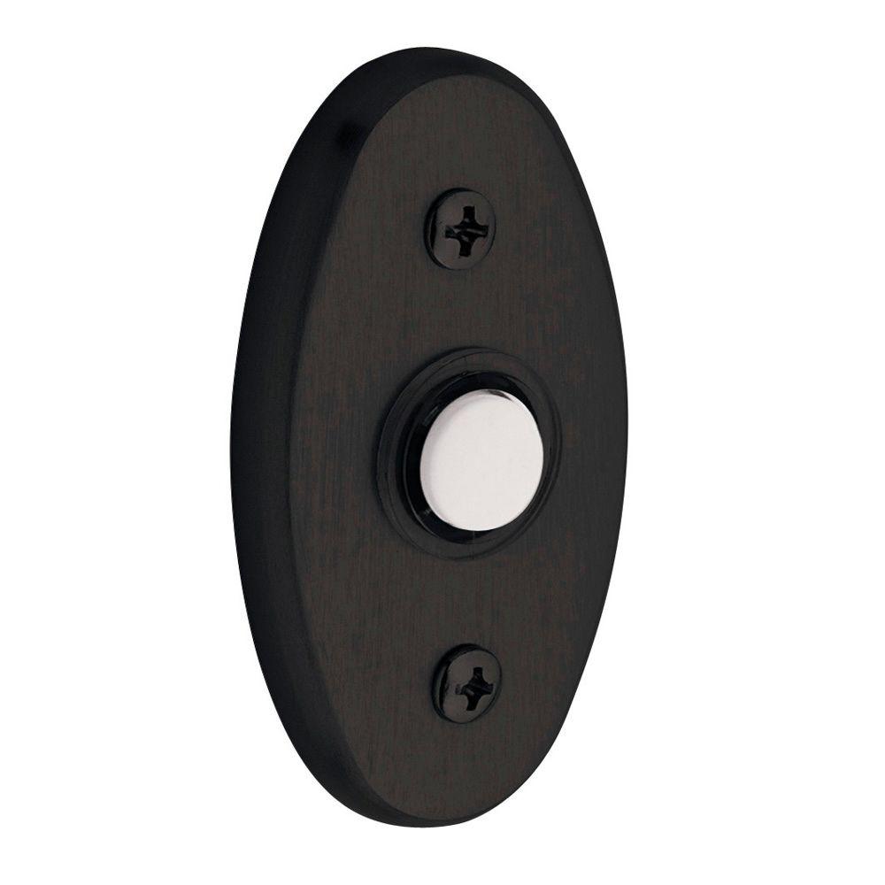 Oil Rubbed Bronze Doorbell Ons Doorbells The Home Depot Oval Wired Lighted Push On Doorbell In Oil Rubbed Bronze