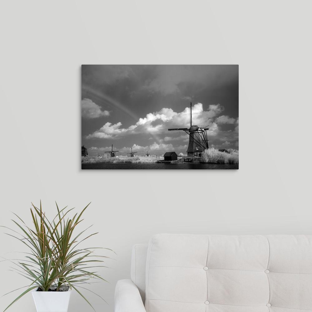 GreatBigCanvas "Windmill I" by George Johnson Canvas Wall ...