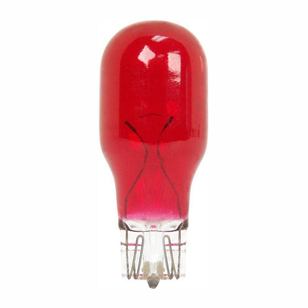 Feit Electric 4Watt RedColored T5 Wedge Dimmable Incandescent 12Volt