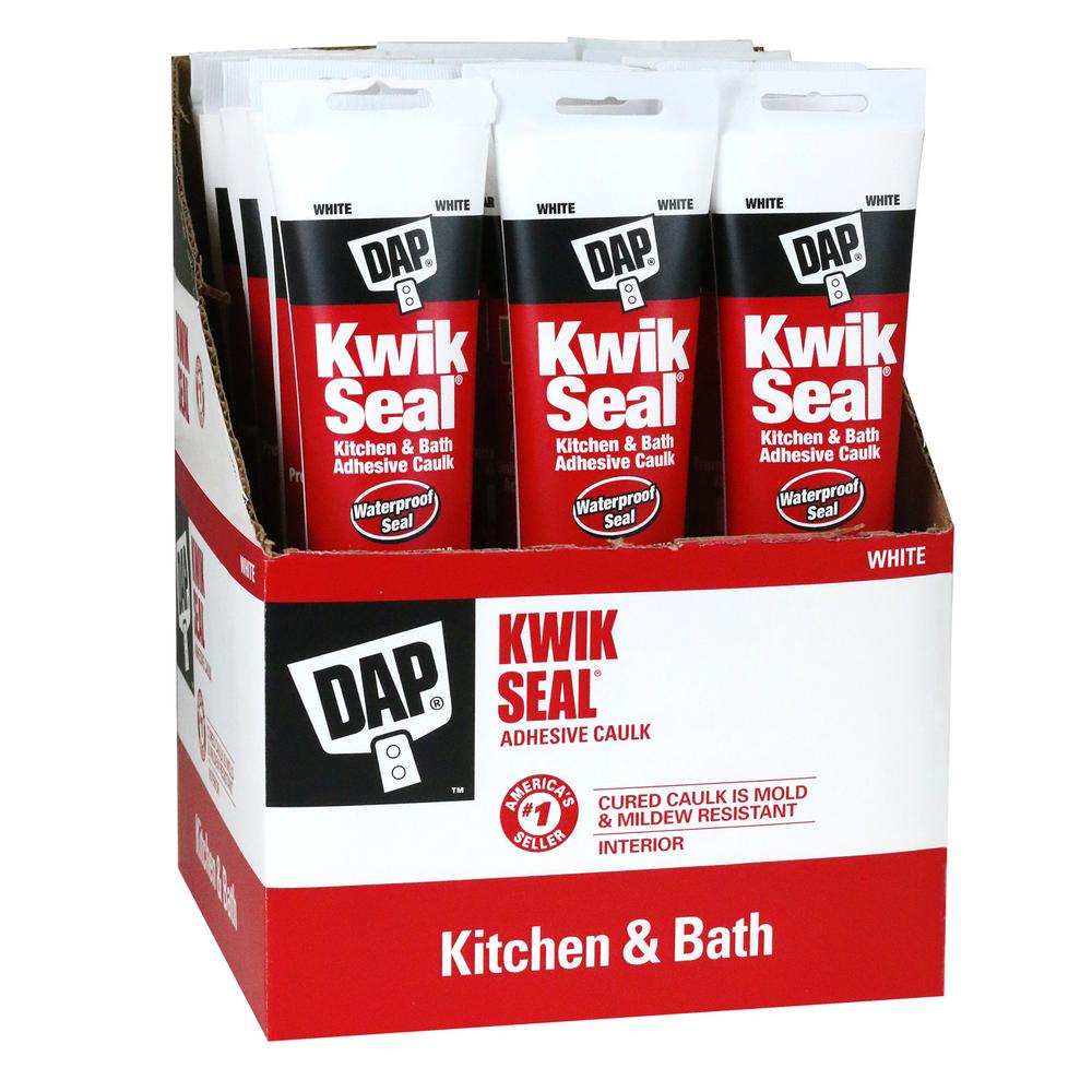 DAP Kwik Seal Plus 5.5 oz. Clear Premium Kitchen and Bath Adhesive
