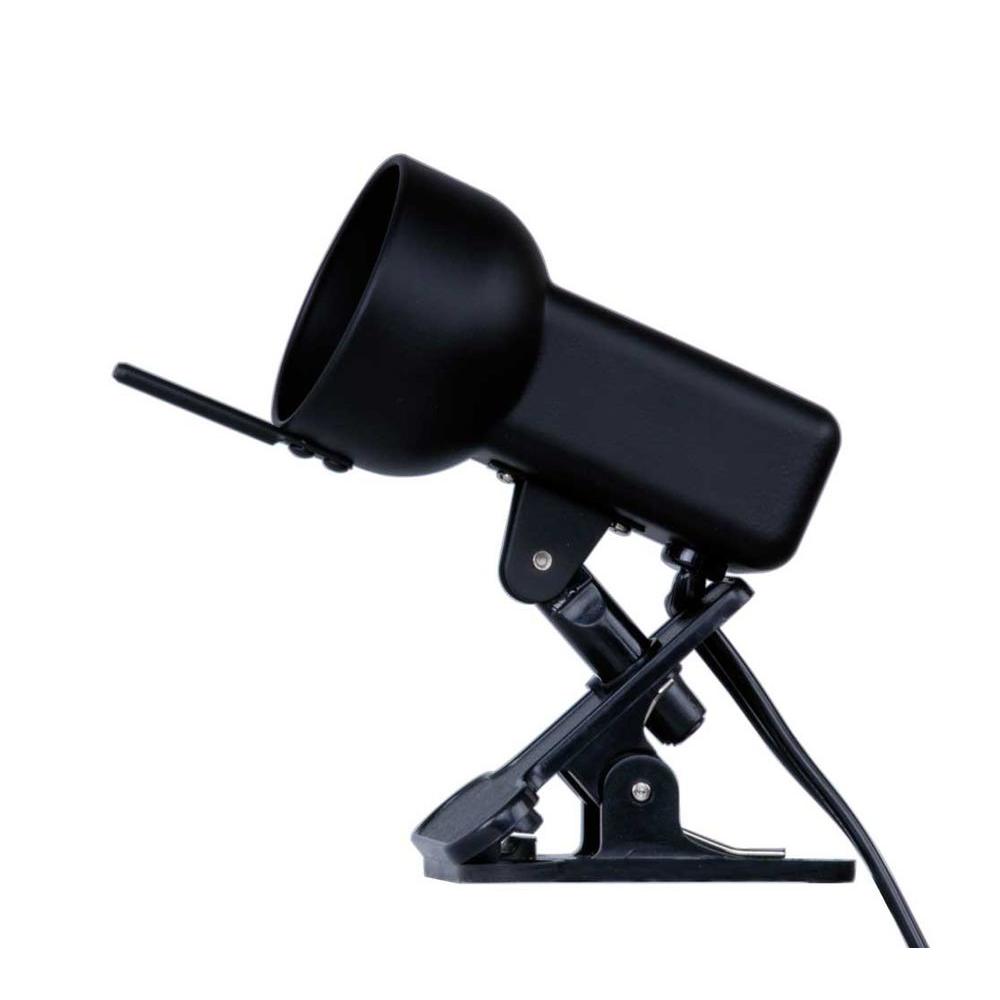 Hampton Bay 4 in. Black Halogen PlugIn Clip Light (CA Title 20