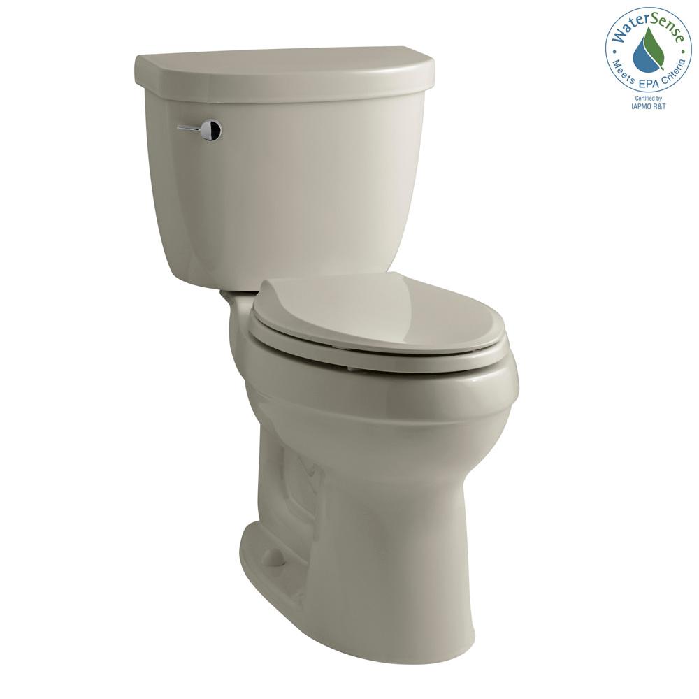 KOHLER Cimarron 2 piece 1 28 GPF Single Flush High Efficiency Elongated 