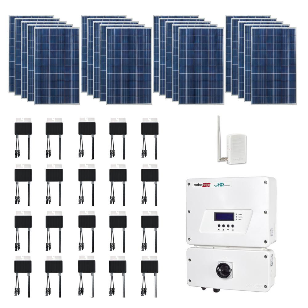 Grape Solar 5300 Watt Expandable Poly Crystalline Pv Grid Tied Solar Power Kit