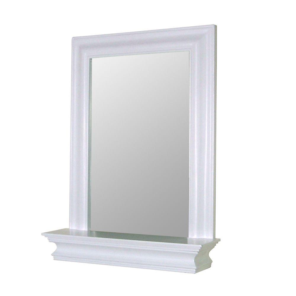 elegant home fashions stratford 24 in. x 18 in. framed wall mirror