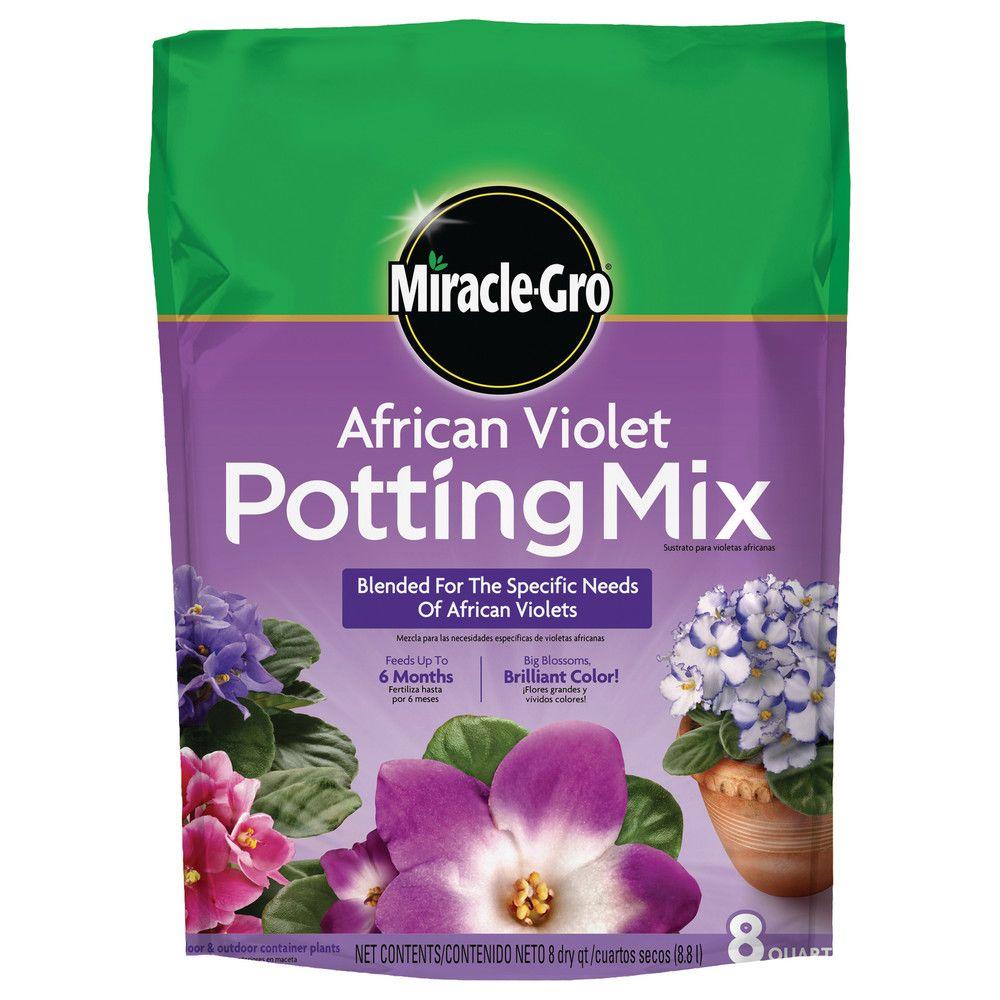 Miracle-Gro African Violet Potting Mix-72678430 - The Home Depot