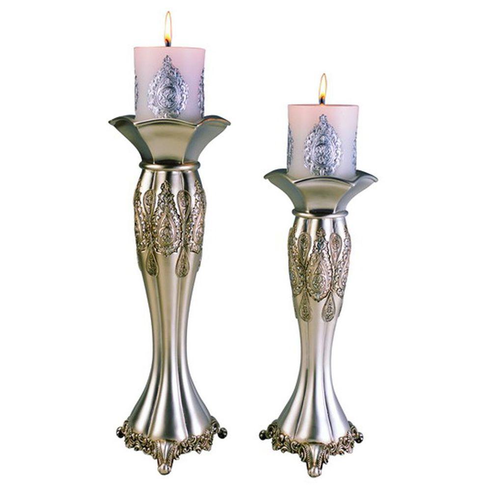 ORE International 12 in. and 14 in. Traditional Royal Silver Metallic ...