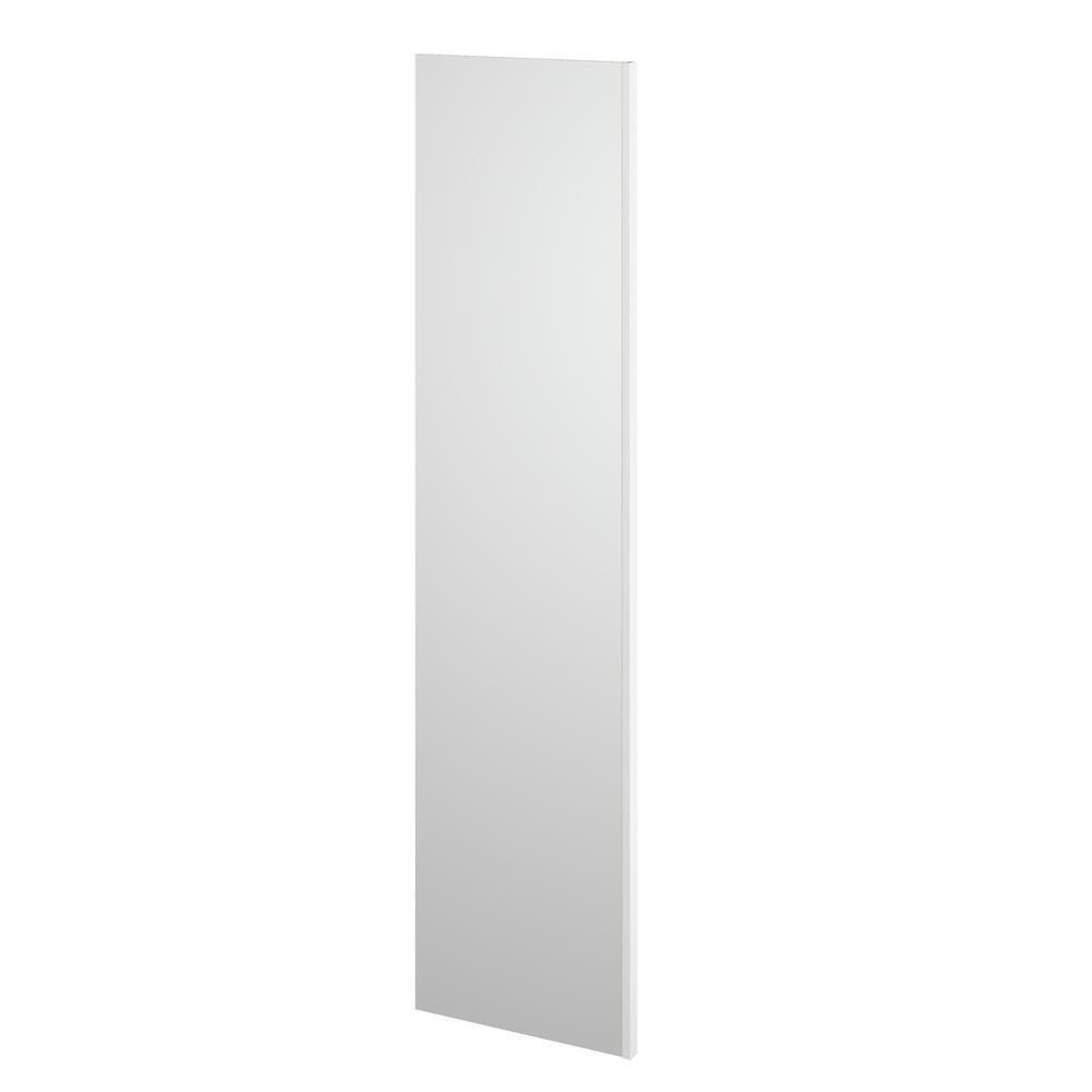 Hampton Bay 1.5 in. x 96 in. x 24 in. Refrigerator End Panel Kit in Polar White