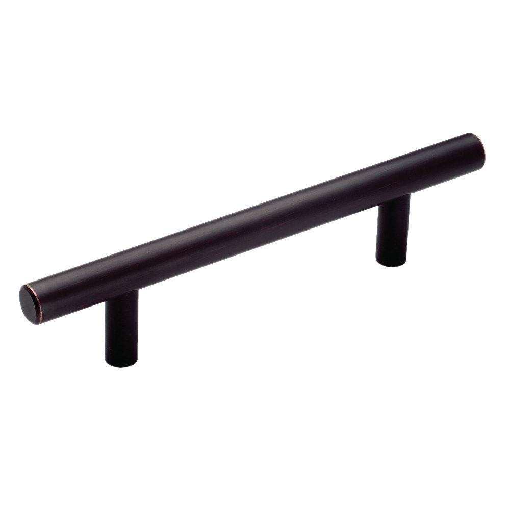 Amerock 3 4 In Oil Rubbed Bronze Bar Pull Bp40516orb The Home Depot Oil Rubbed Bronze Bar Pull