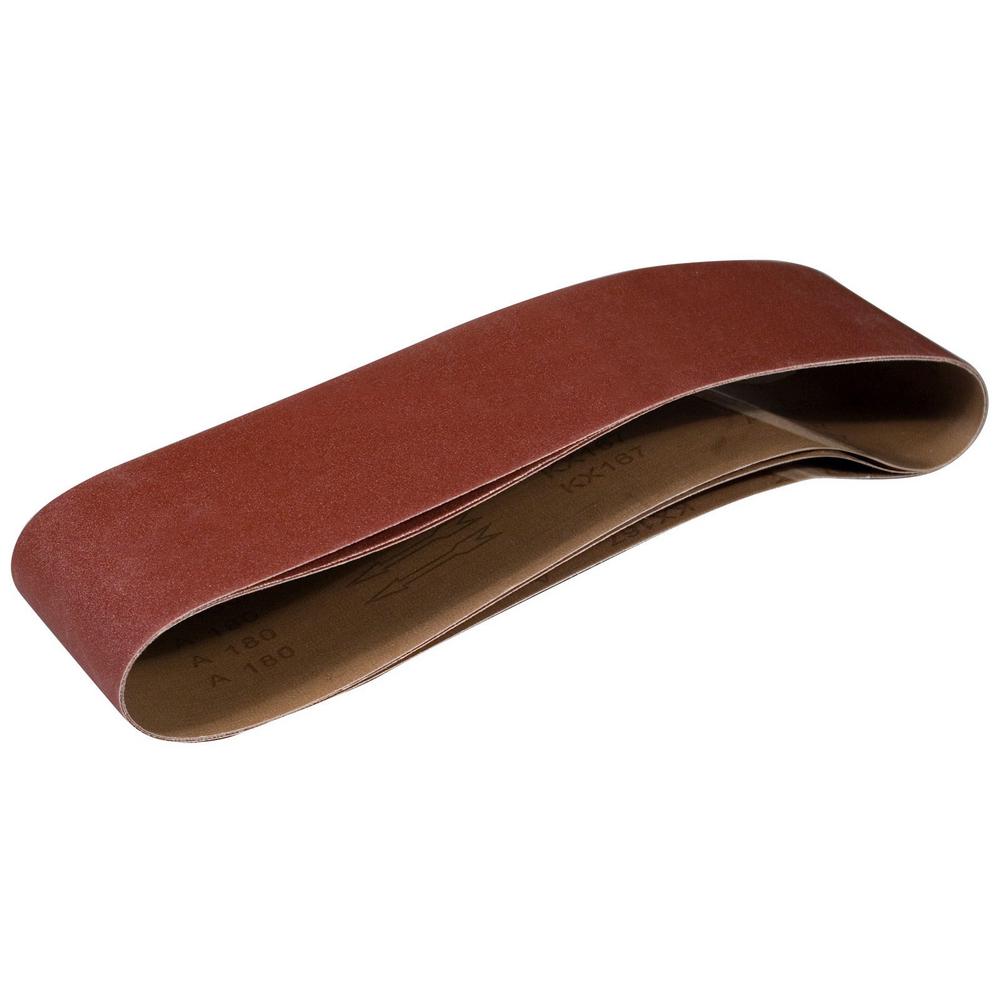 POWERTEC 6 inch x 48 in.120-Grit Aluminum Oxide Sanding Belt (3-Pack) by POWERTEC
