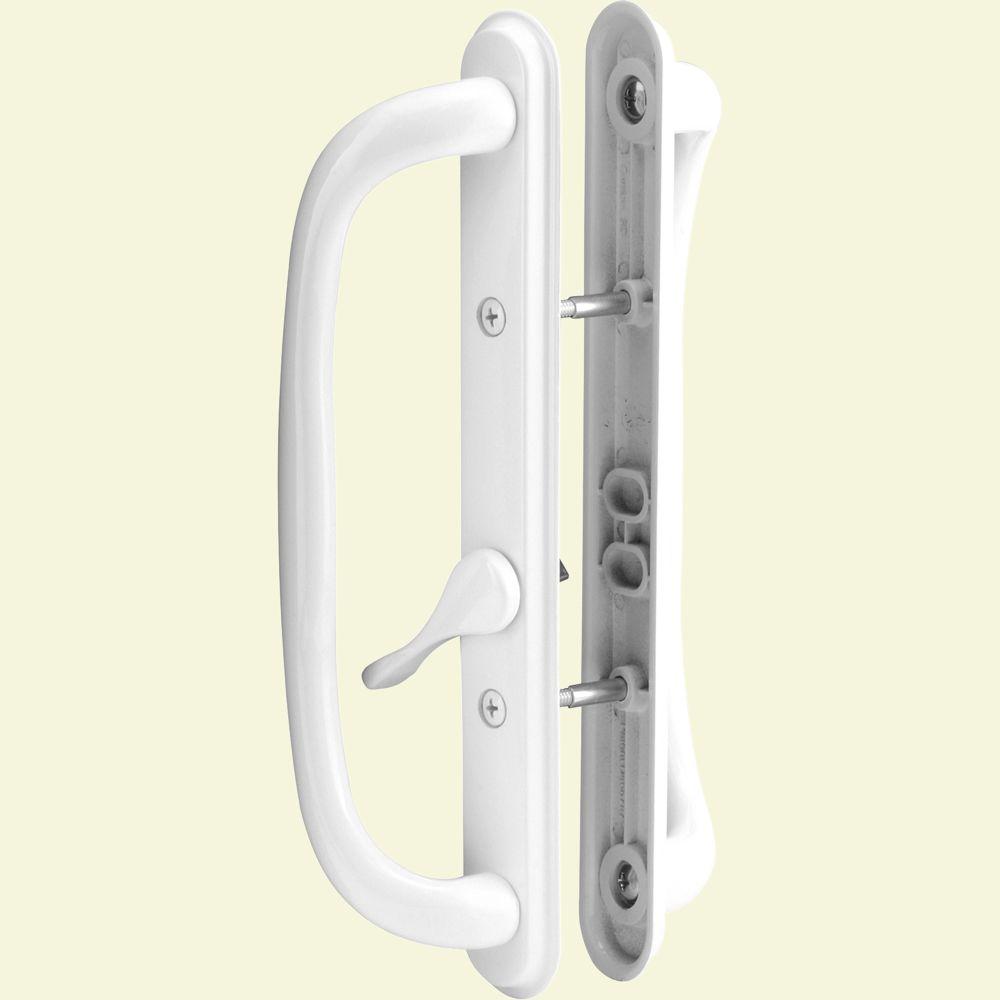 PrimeLine Sliding Door Handle Set, 10 in. Pull, WhiteC 1288 The