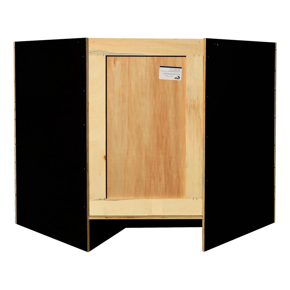 Lifeart Cabinetry La Newport Ready To Assemble 36x34 5x24 In Lazy Susan Base Cabinet Dark Espresso