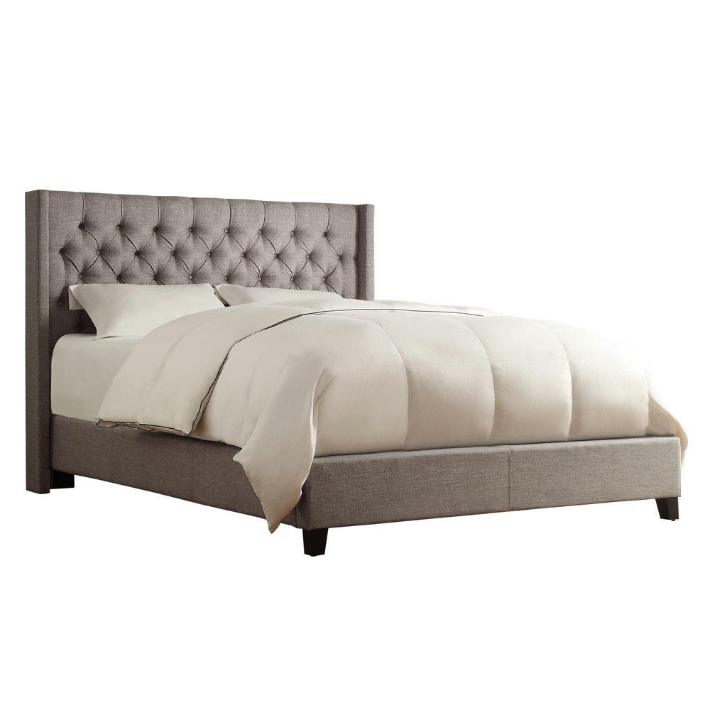 HomeSullivan Wentworth Slate King Upholstered Bed 40E784BK-1GLBED - The ...