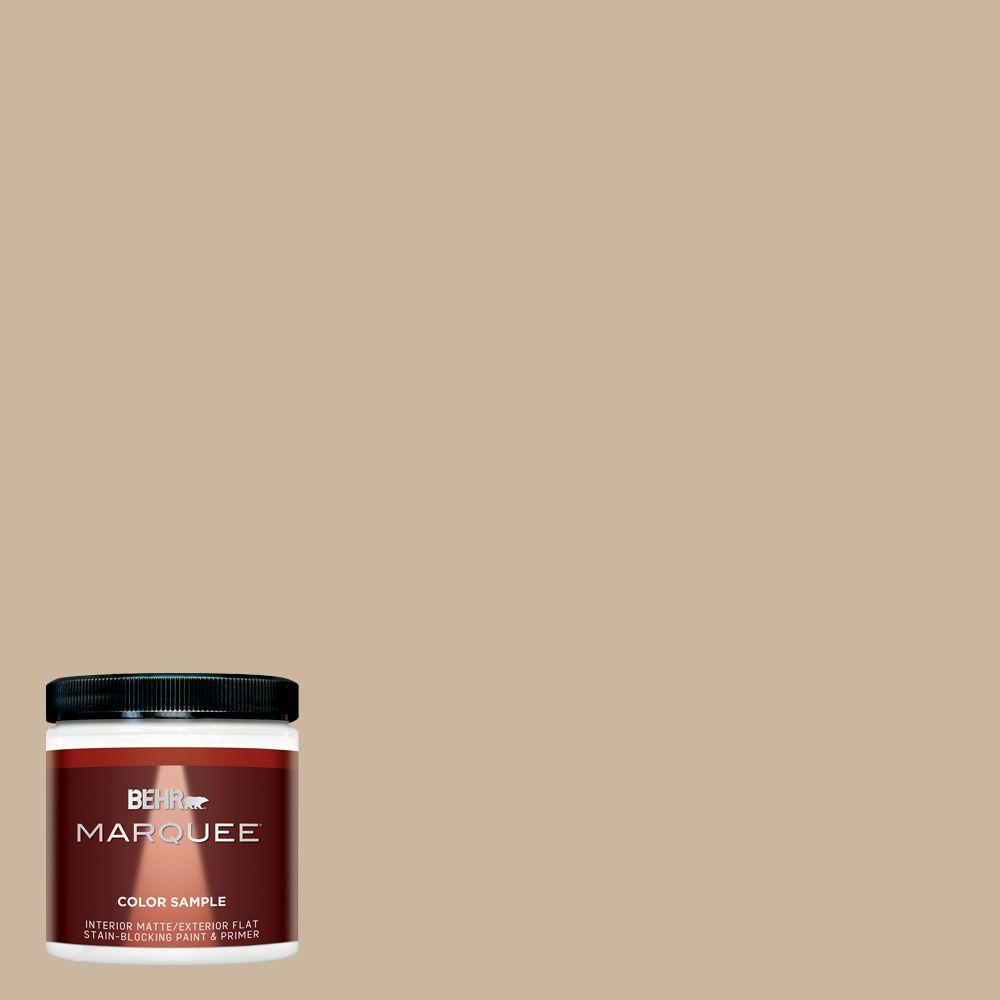 BEHR MARQUEE 8 oz. MQ221 Elemental Tan Interior/Exterior Paint Sample