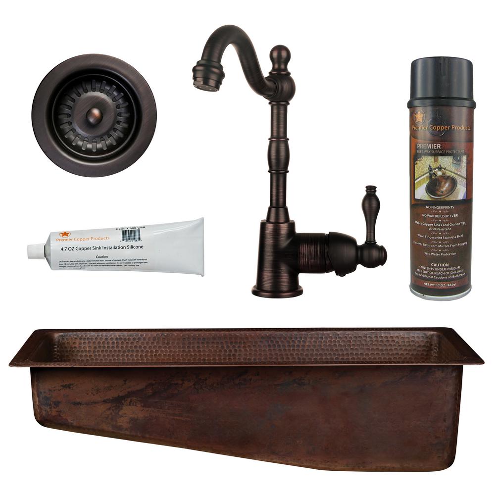 Premier Copper Products All In One Dual Mount 28 Single Premier Copper Products All In One Dual Mount 28 Single Bowl