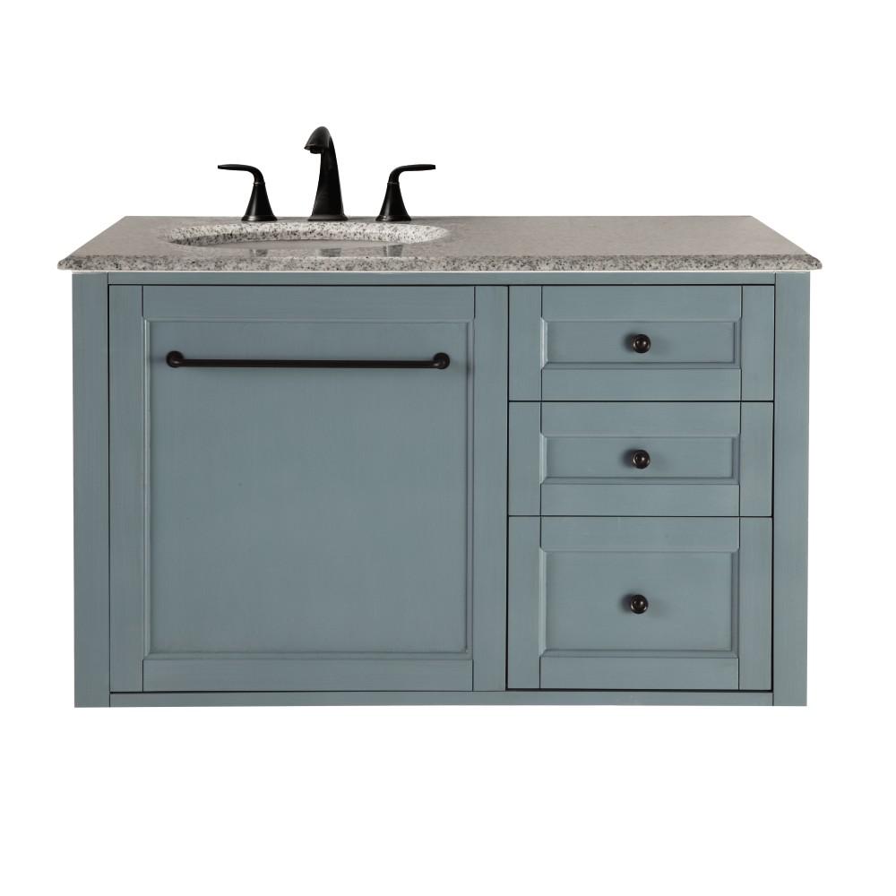 Home Decorators Collection Hamilton 39 in. W Wall Hung Single Vanity in