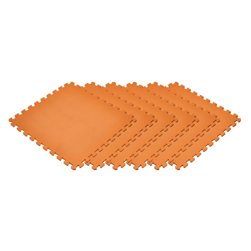Norsk Orange 24 In X 24 In X 0 47 In Foam Interlocking Floor