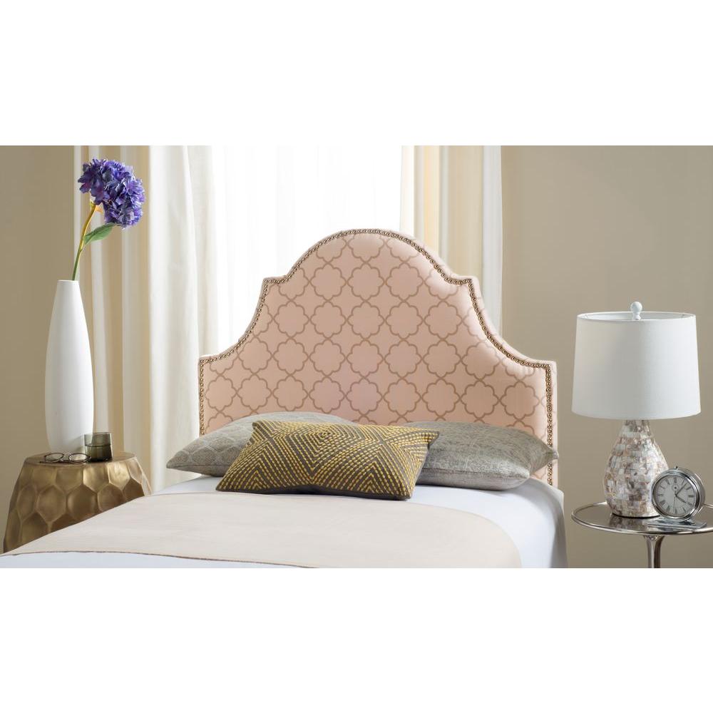 Safavieh Hallmar Pale Pink and Beige Twin HeadboardMCR4026F The Home