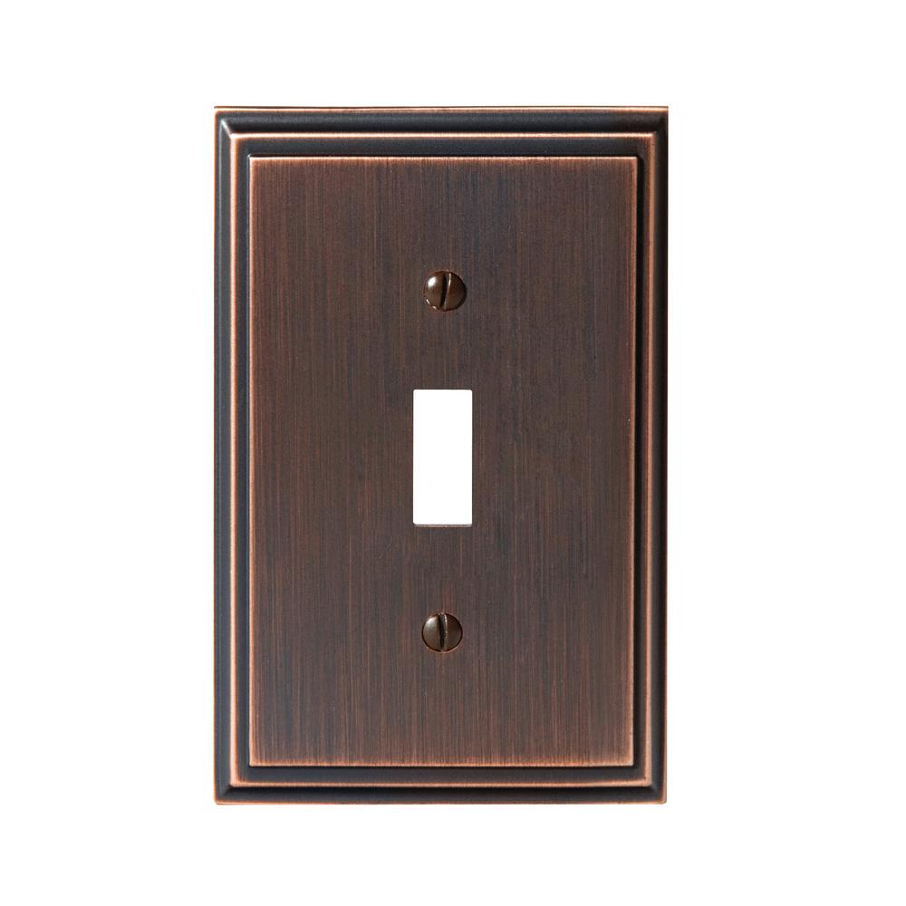 Amerock Mulholland 1 Toggle Wall Plate Oil Rubbed Bronze Amerock Mulholland 1 Toggle Wall Plate Oil Rubbed Bronze