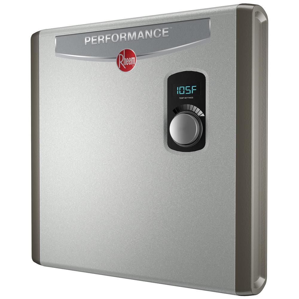 Rheem Performance 24 kw Self-Modulating 4.6 GPM Electric ...