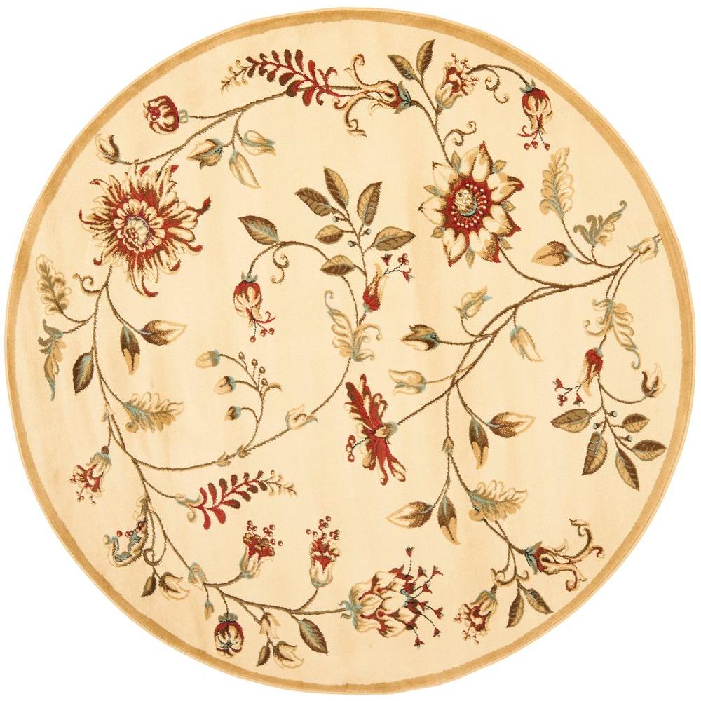 Safavieh Lyndhurst Ivory/Multi 5 ft. x 5 ft. Round Area RugLNH5521291
