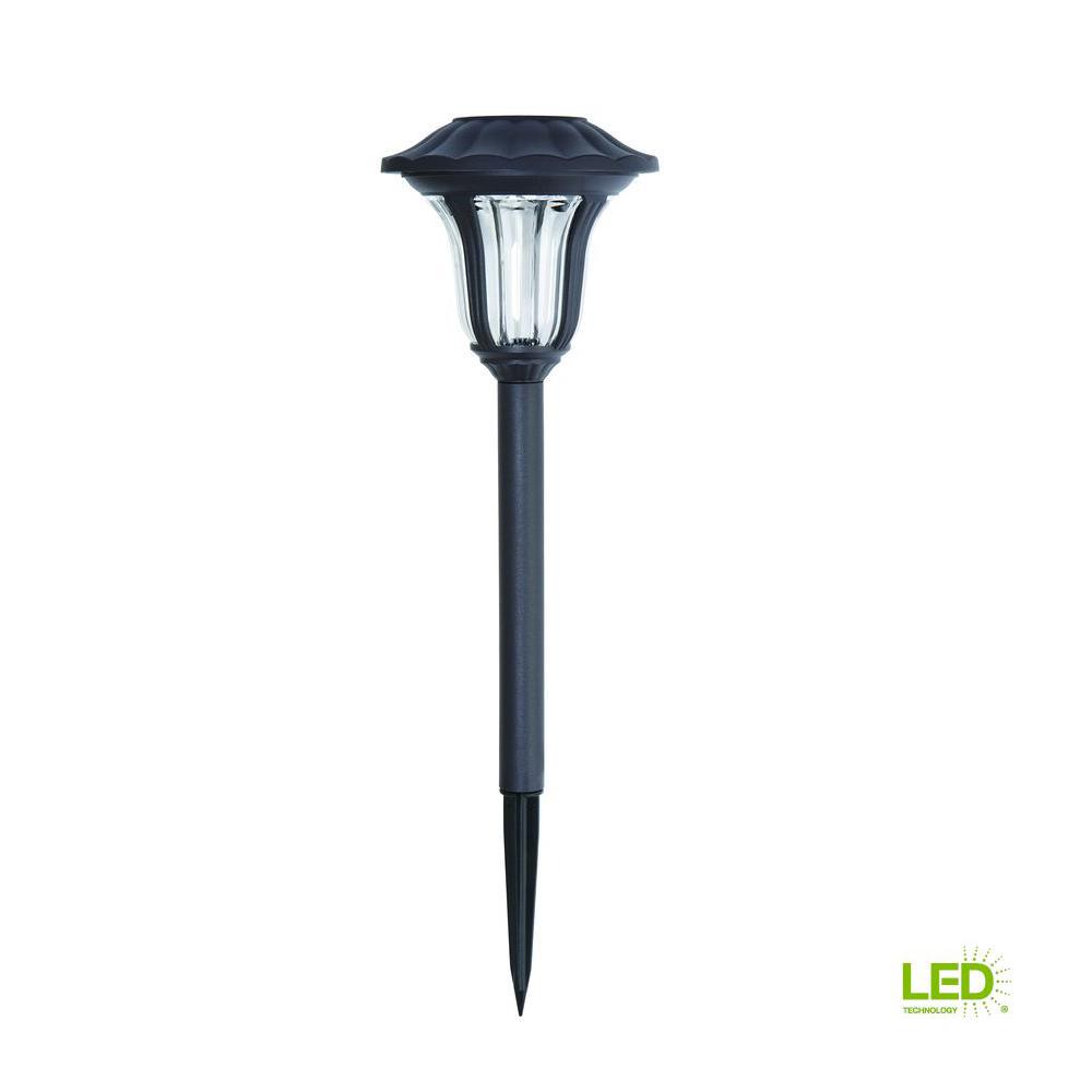 Hampton Bay Solar Bronze Outdoor Integrated Led Landscape Path Light Hampton Bay Solar Bronze Outdoor Integrated Led Landscape Path Light With Water Patterned Lens 6