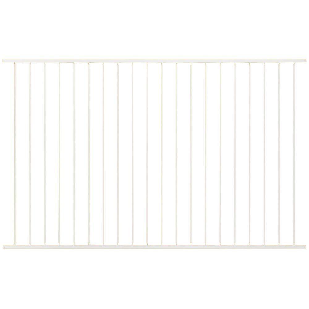 Us Door Fence Pro Series 4 84 Ft H X 7 75 W White Steel Us Door Fence Pro Series 4 84 Ft H X 7 75 W White
