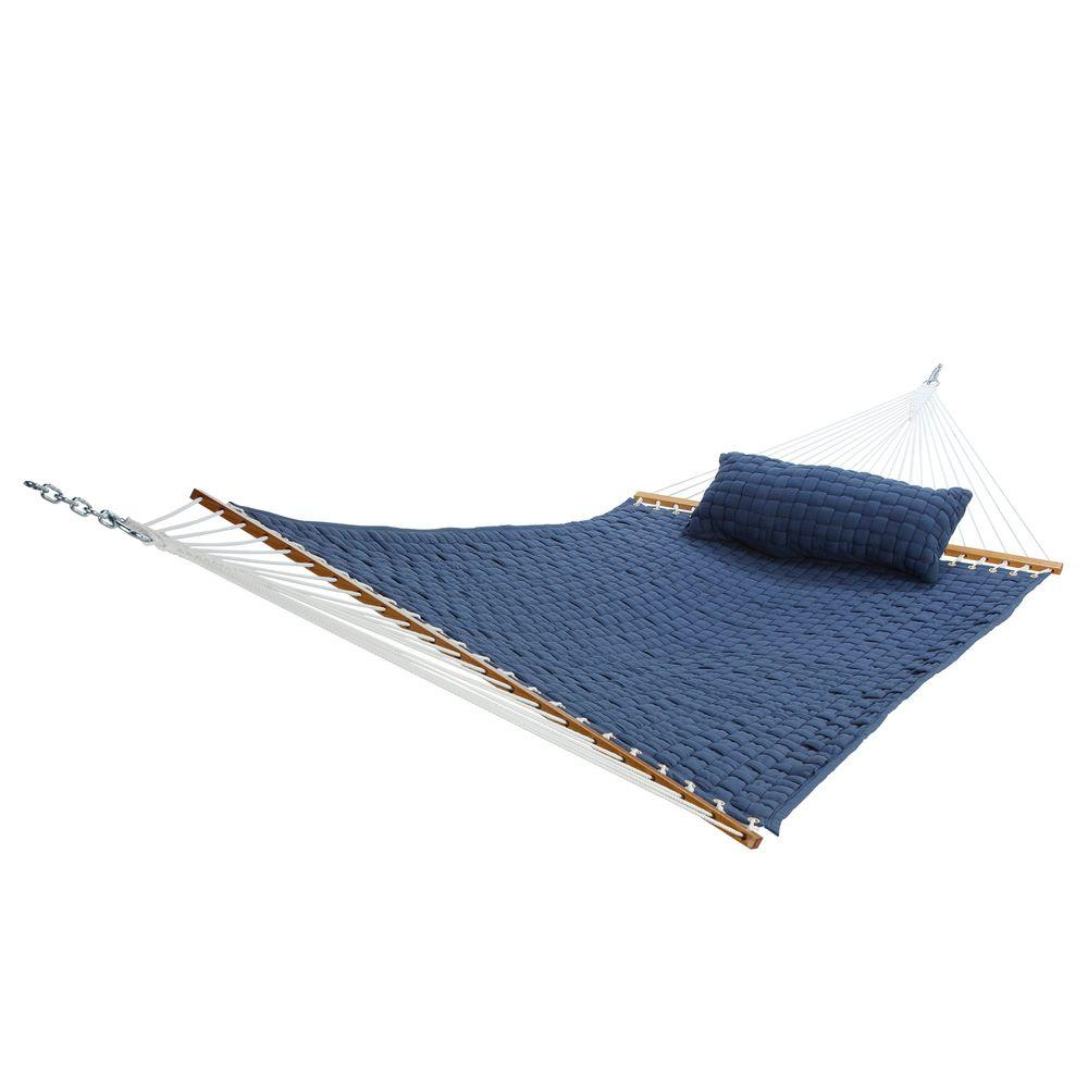 13 ft. Large Soft Weave Hammock in Blue