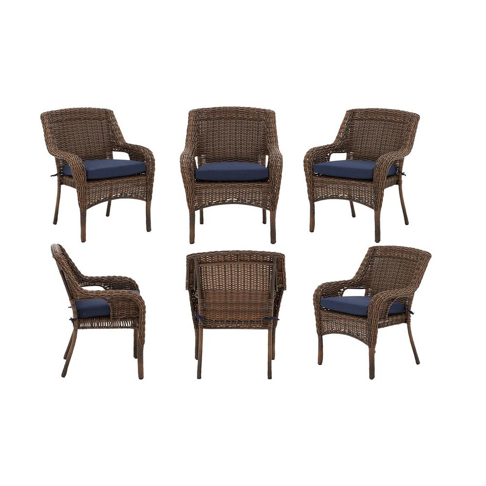 Removable Slipcover Outdoor Dining Chairs Patio Chairs The Home Depot