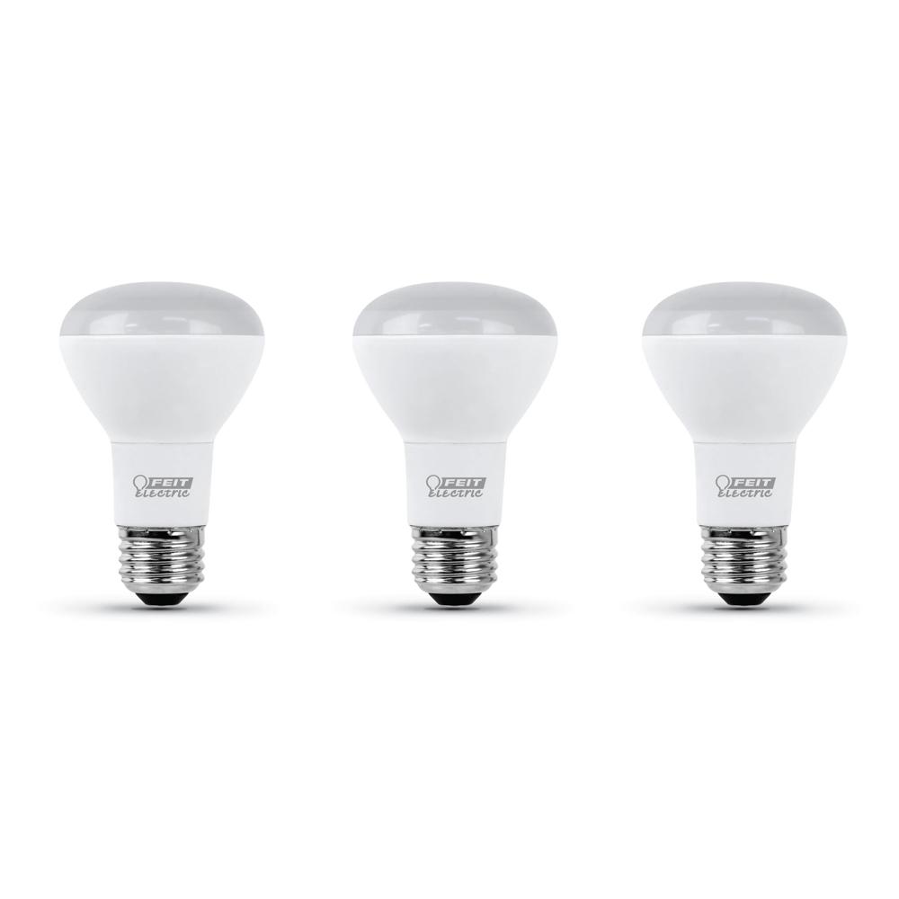GE Classic 3-Pack 45 W Equivalent Dimmable Daylight R20 LED Light Fixture Light Bulbs