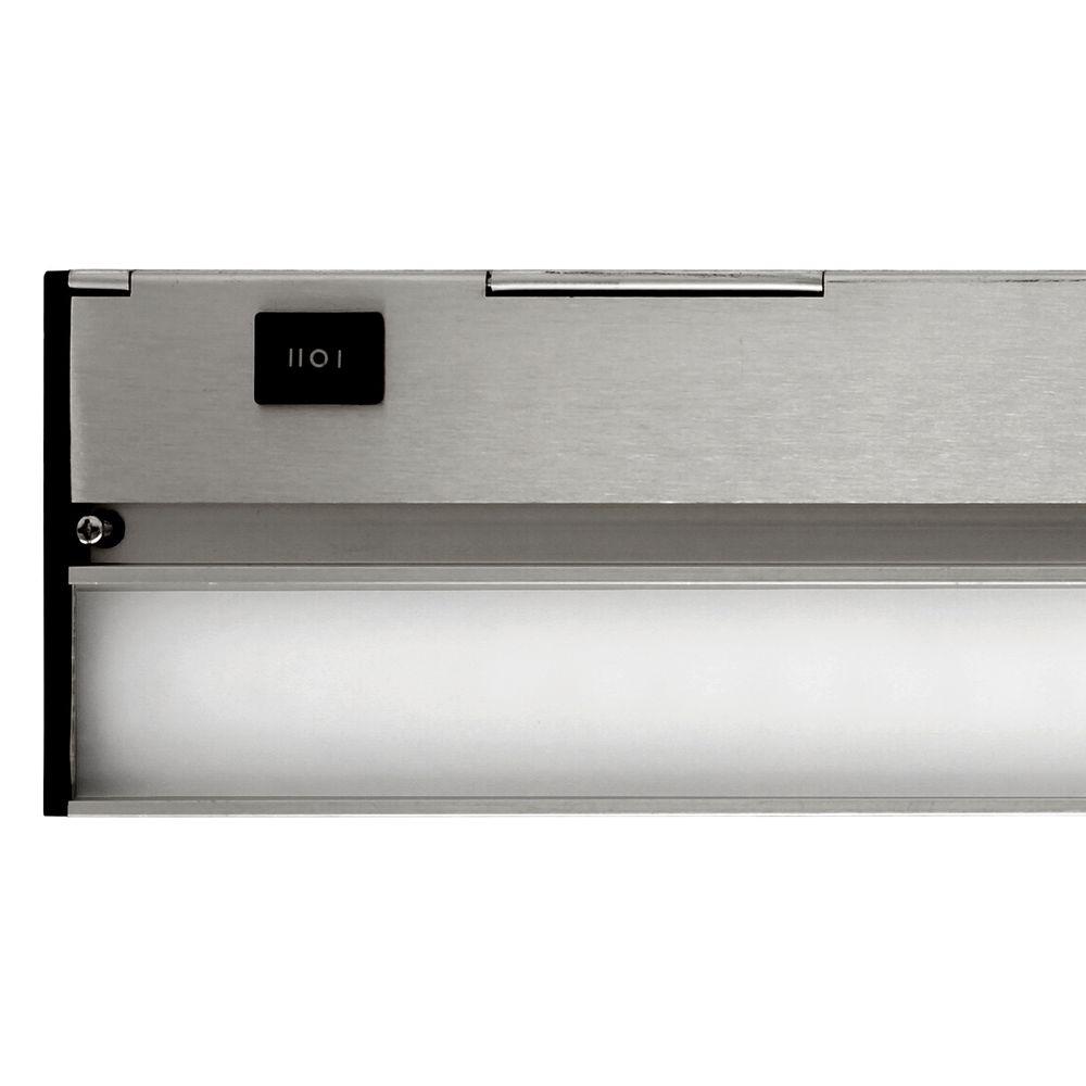 Nicor Slim 40 In Nickel Dimmable Led Under Cabinet Light Fixture Nickel Dimmable Led Under Cabinet Light Fixture
