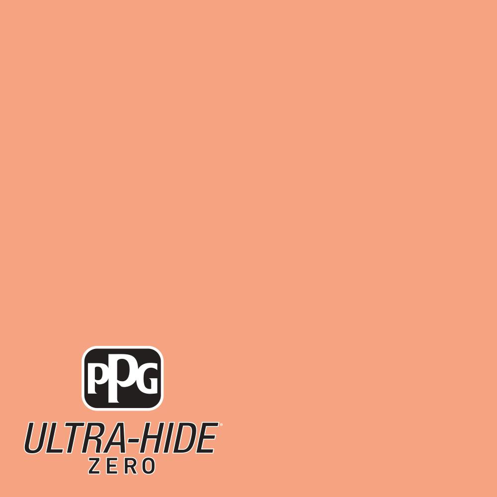 Ppg 1 Gal Hdpo15u Ultra Hide Zero Peach Punch Flat Interior Paint