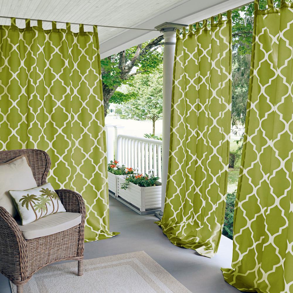 Elrene Corado Geometric Indoor Outdoor Window Curtain 14997grs