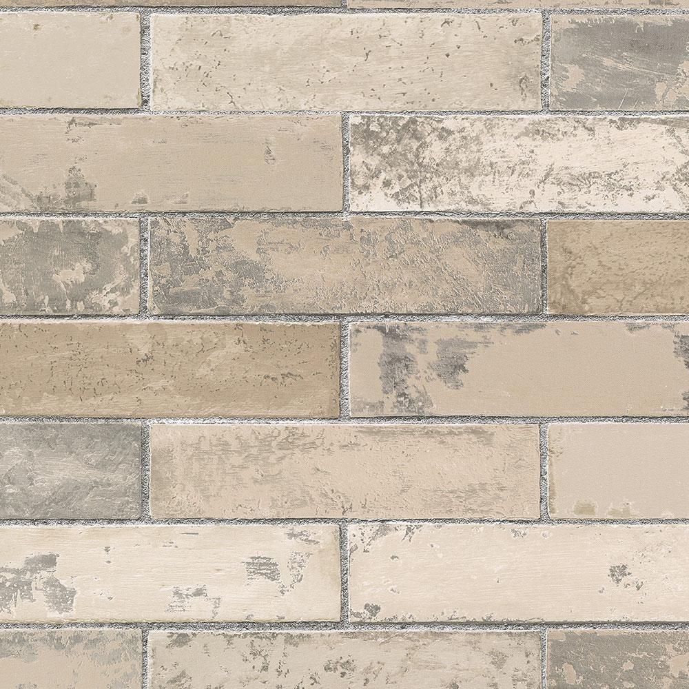 Norwall Swiss Brick Vinyl Strippable Roll Wallpaper (Covers 56 sq. ft