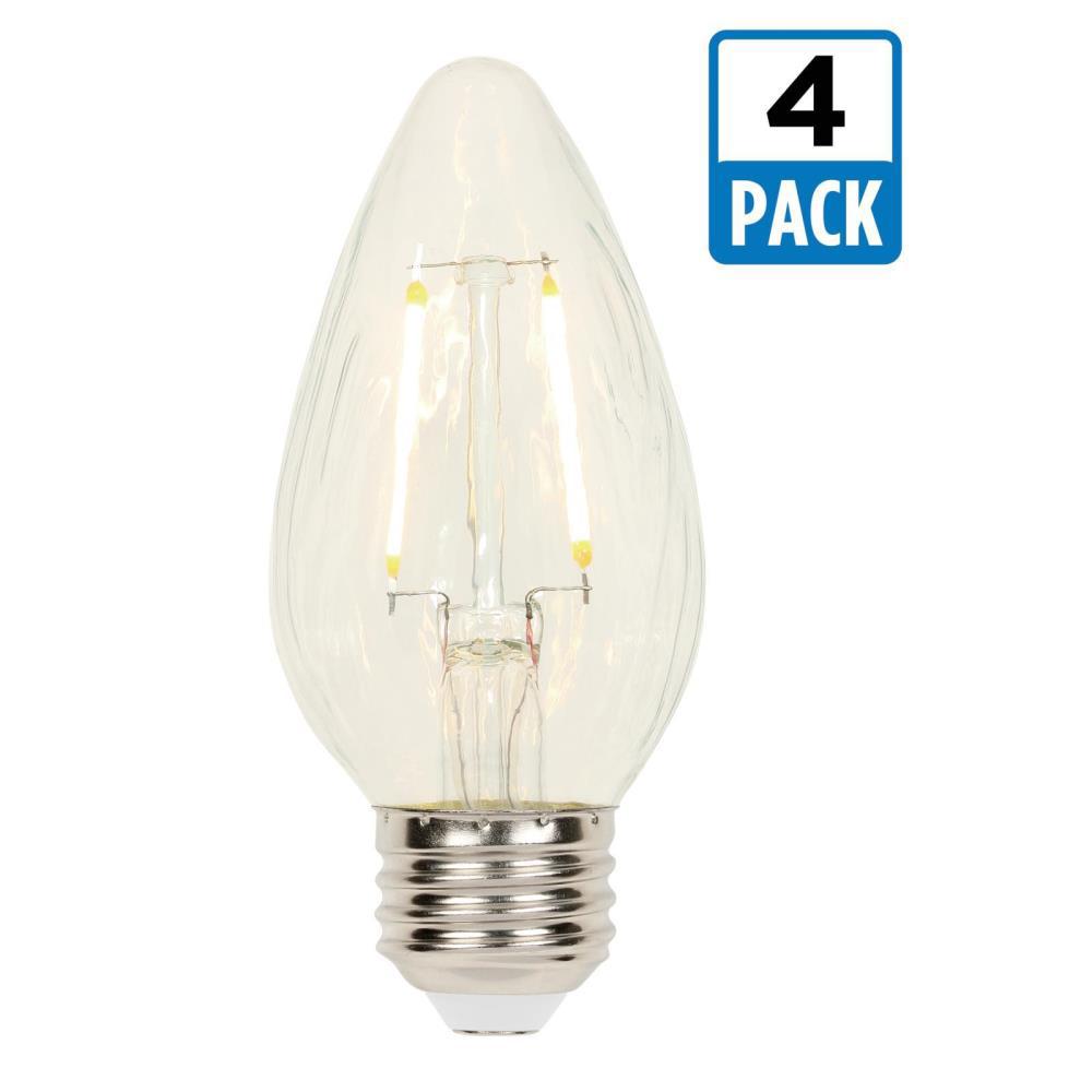 F15 Led Bulbs Light The Home Depot 25 Watt Equivalent F15 Dimmable Filament Led Light Bulb Soft White 4 Pack