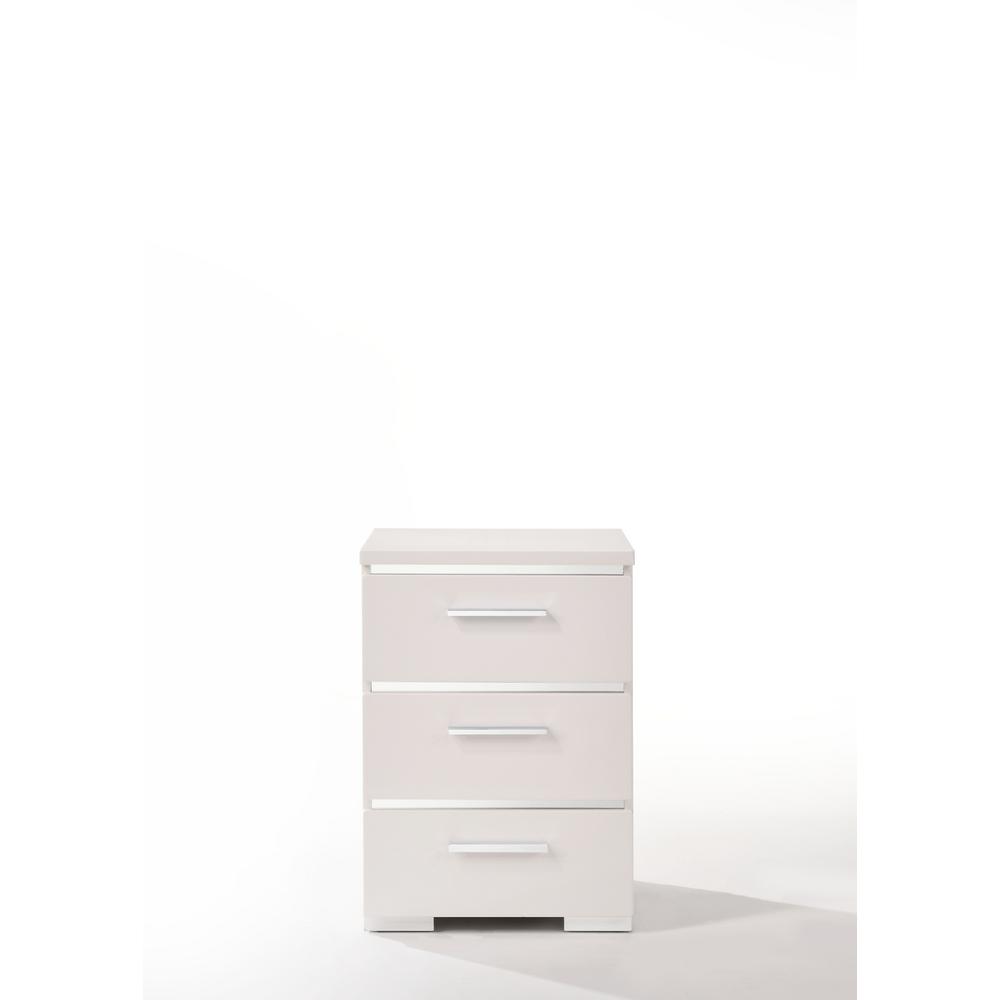 White High Gloss Nightstands Bedroom Furniture The Home Depot