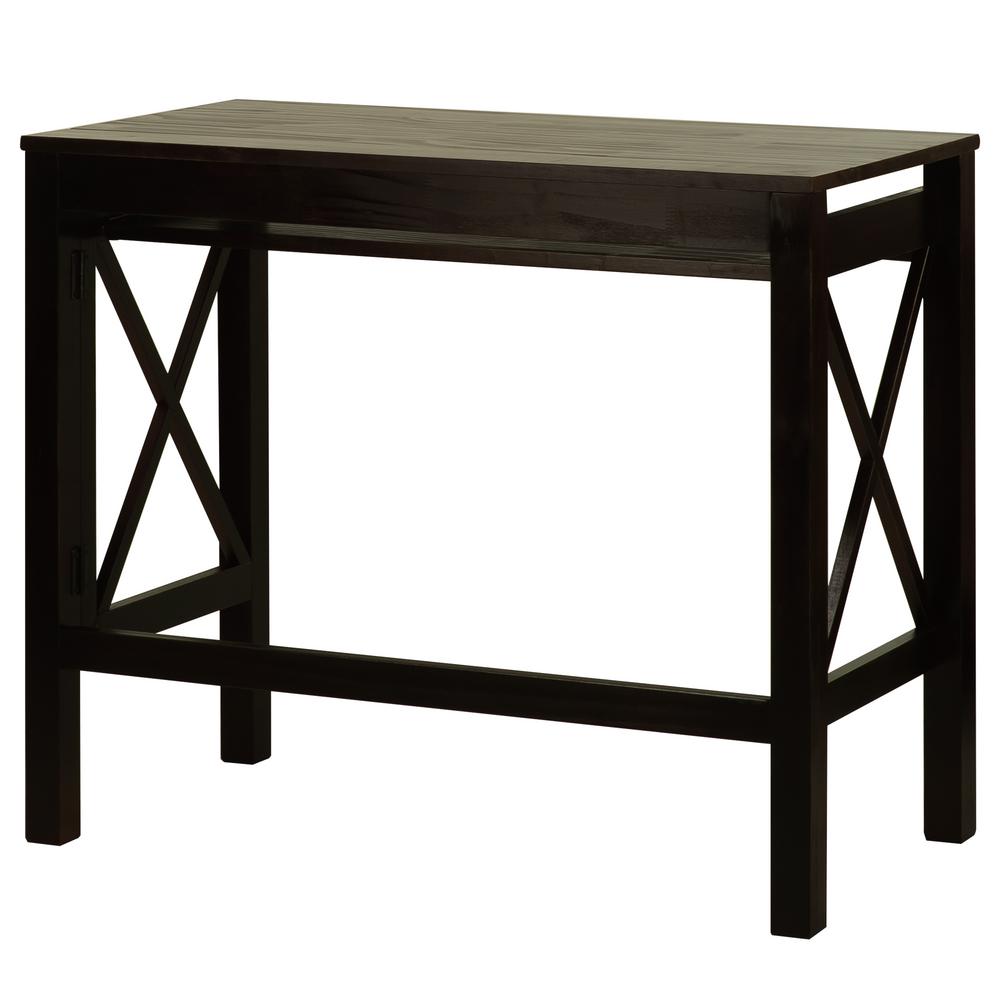 Casual Home X Design Espresso Folding Desk With Pull Out 533 33