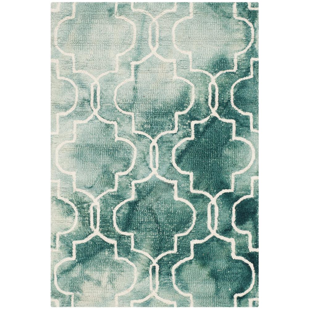 Safavieh Dip Dye Green/Ivory 3 ft. x 5 ft. Area RugDDY676Q3 The