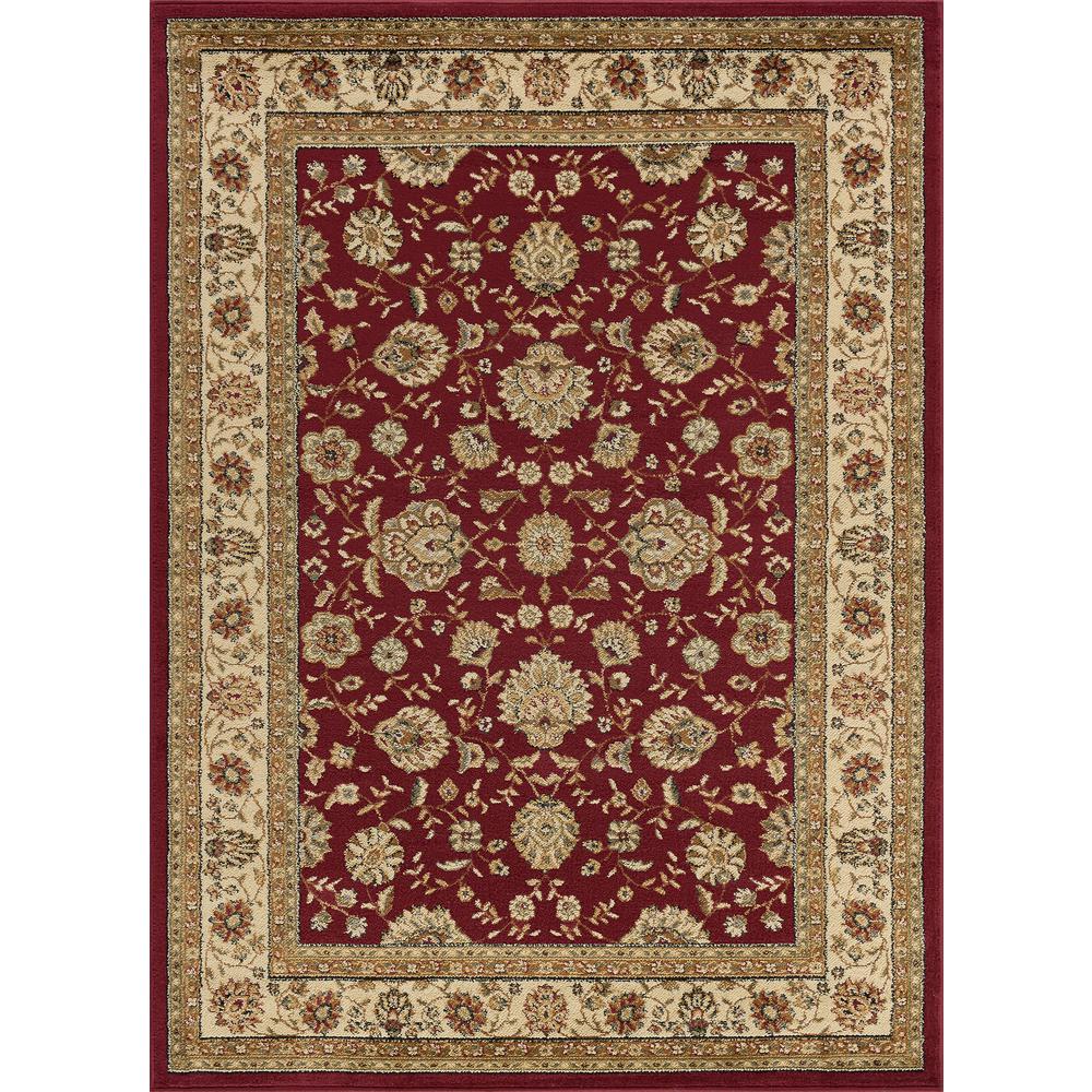 Tayse Rugs Elegance Red 8 Ft X 10 Traditional Area Rug