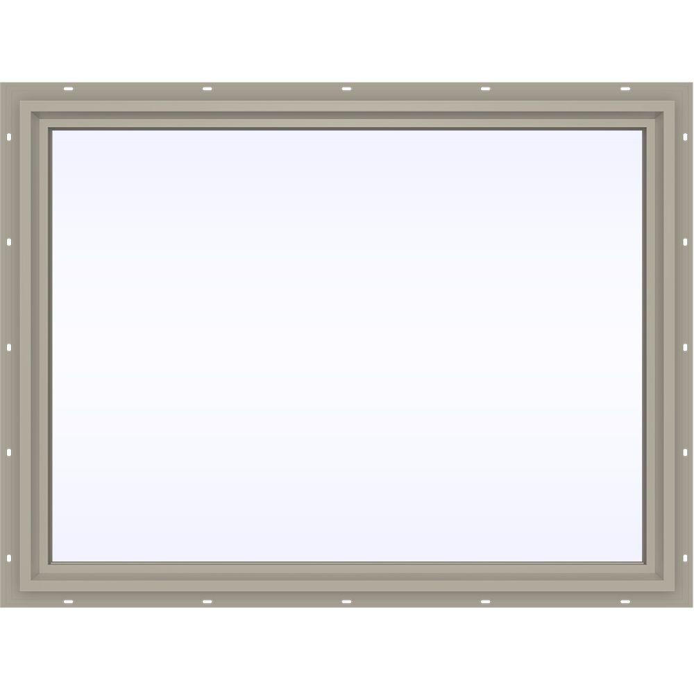 JELD-WEN 47.5 In. X 35.5 In. V-4500 Series Fixed Picture Vinyl Window ...